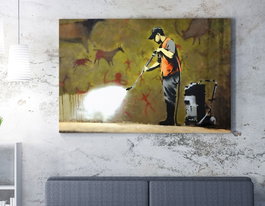 Wallity Lienzo Decorativo Banksy WY130 (50 x 70 cm)